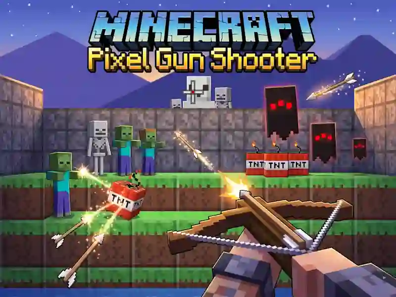 Cluiche Minecraft Pixel Gun Shooter ar líne