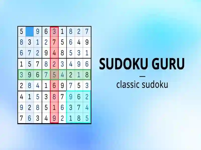 Cluiche Sudoku Gúrú ar líne Cluiche Sudoku Gúrú ar líne