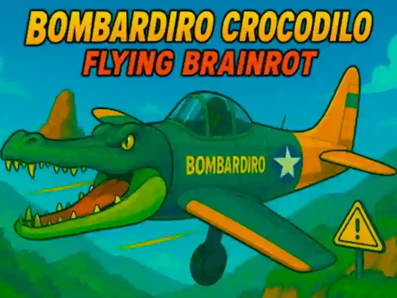 Cluiche Bombardiro Crocodilo Flying Brainrot ar líne