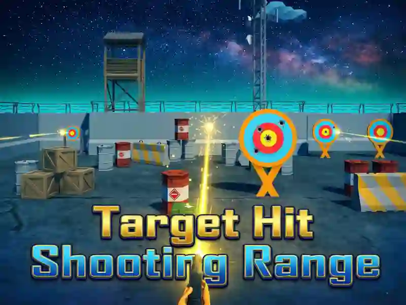 Cluiche Target Hit Shooting Range ar líne