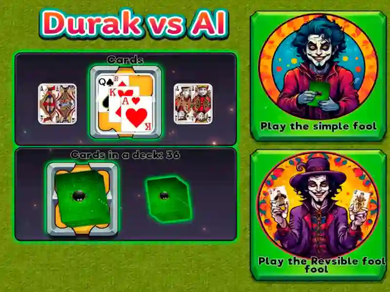 Cluiche Durak vs AI ar líne