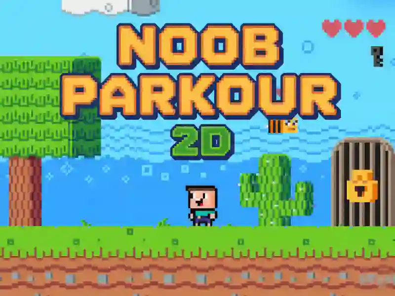 Cluiche Cluiche Noob Parkour 2D ar líne