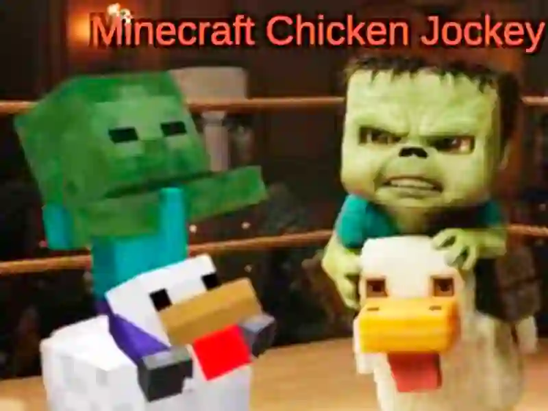 Cluiche Jockey sicín minecraft ar líne Cluiche Jockey sicín minecraft ar líne
