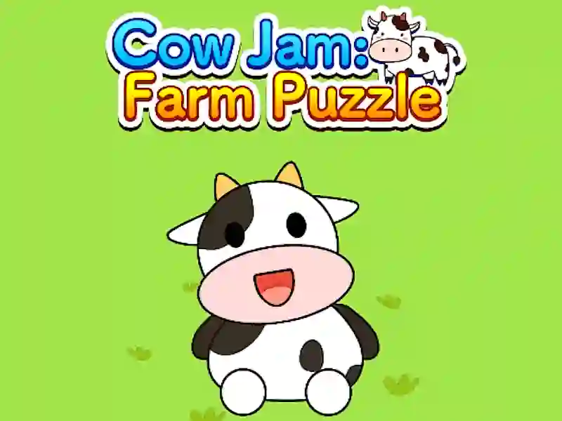 Cluiche Cow Jam Farm puzzle ar líne