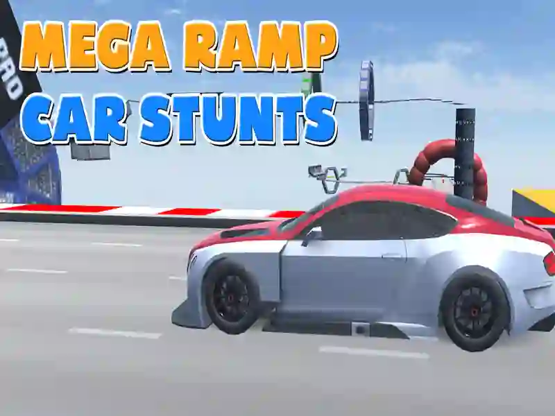 Cluiche Stunts carr rampa mega ar líne