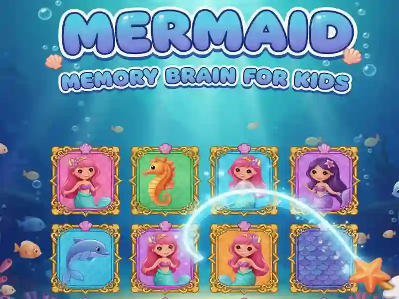Cluiche Inchinn Cuimhne Mermaid For Kids ar líne