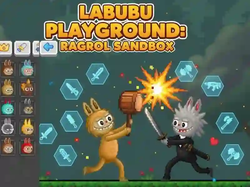 Cluiche Clós Súgartha Labubu: Bosca Gainimh Ragdoll ar líne