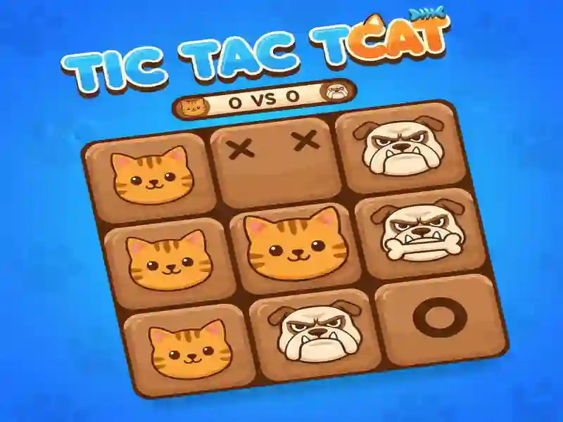 Cluiche Madra Tac Toe Cat ar líne