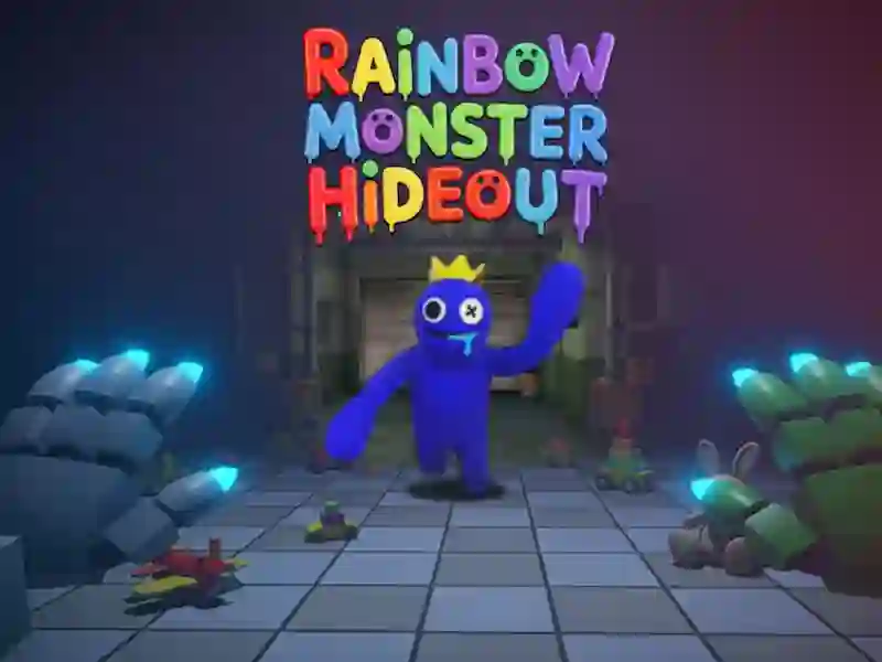 Cluiche Cluiche Rainbow Monster Hideout 3D ar líne ar líne