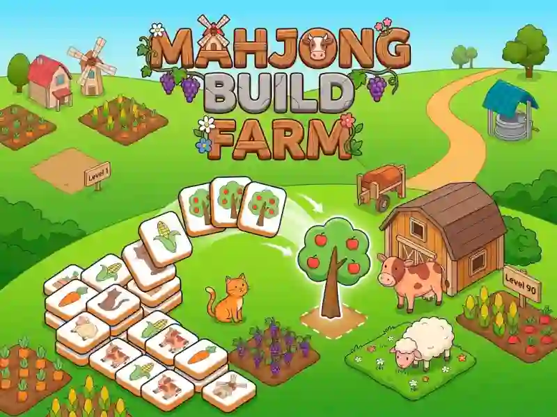 Cluiche Mahjong Build Farm ar líne