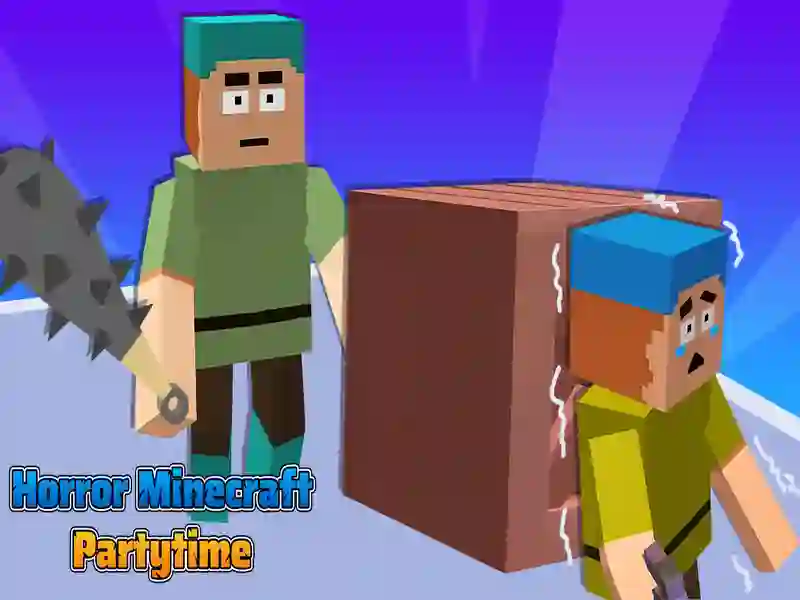 Cluiche Uafásach Minecraft Partytime ar líne