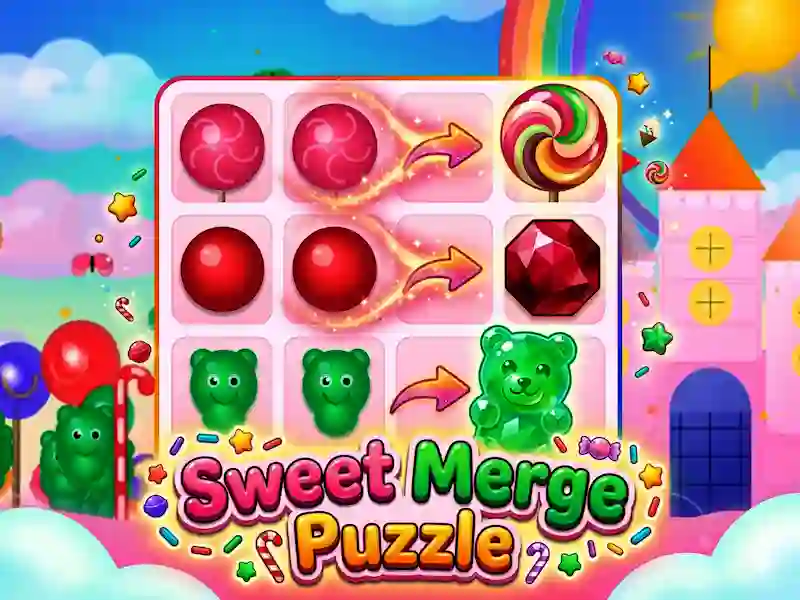 Cluiche Sweet Merge Puzzle ar líne