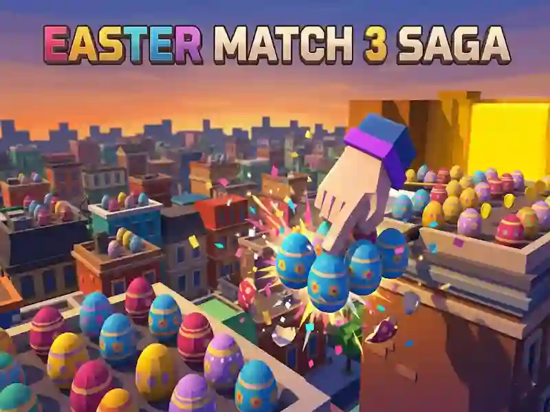Cluiche Easter Match 3 Saga ar líne