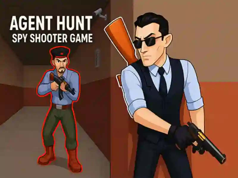 Cluiche Hunt Gníomhaire: Cluiche Shooter Spy ar líne