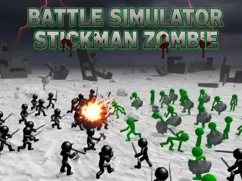 Cluiche Insamhlóir Cath Zombie Stickman ar líne