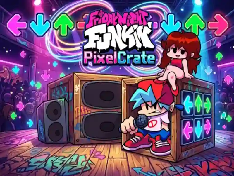 Cluiche Friday Night Funkin PixelCrate ar líne
