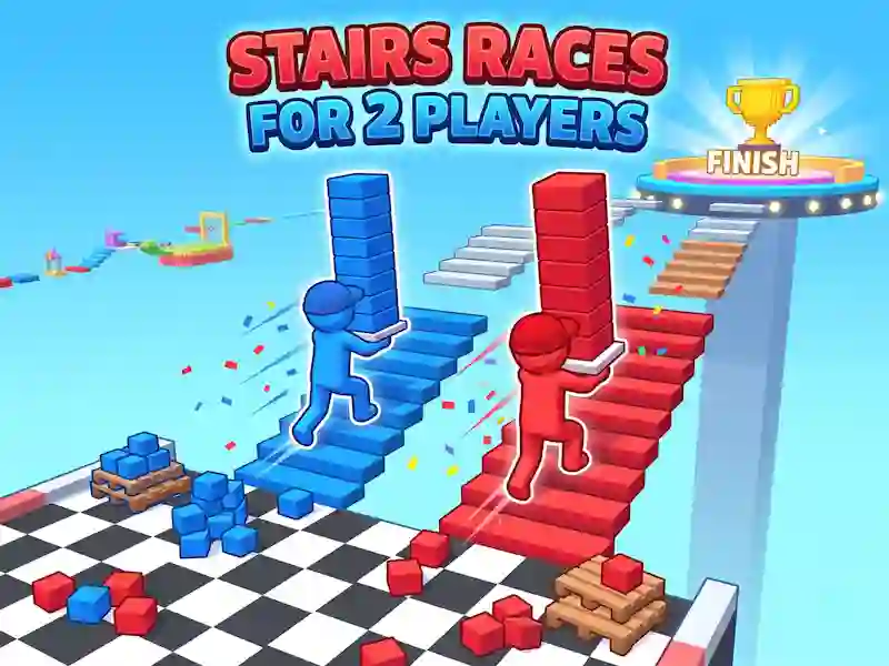 Cluiche Stairs Races For 2 Players ar líne