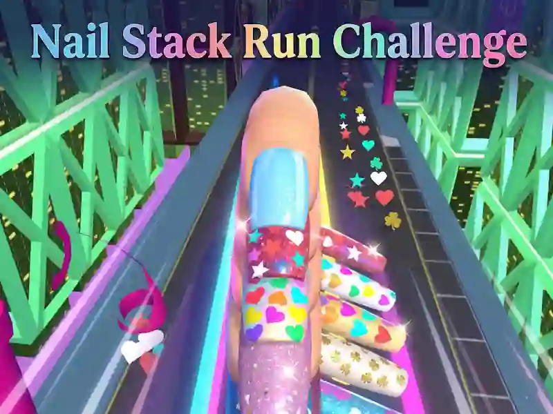 Cluiche Nail Stack Run Challenge ar líne
