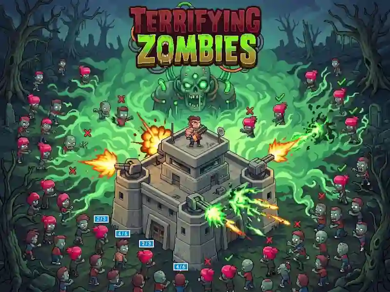 Cluiche Terrifying Zombies ar líne