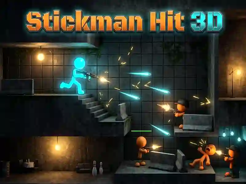 Cluiche Cluiche Stickman Buail 3D ar líne