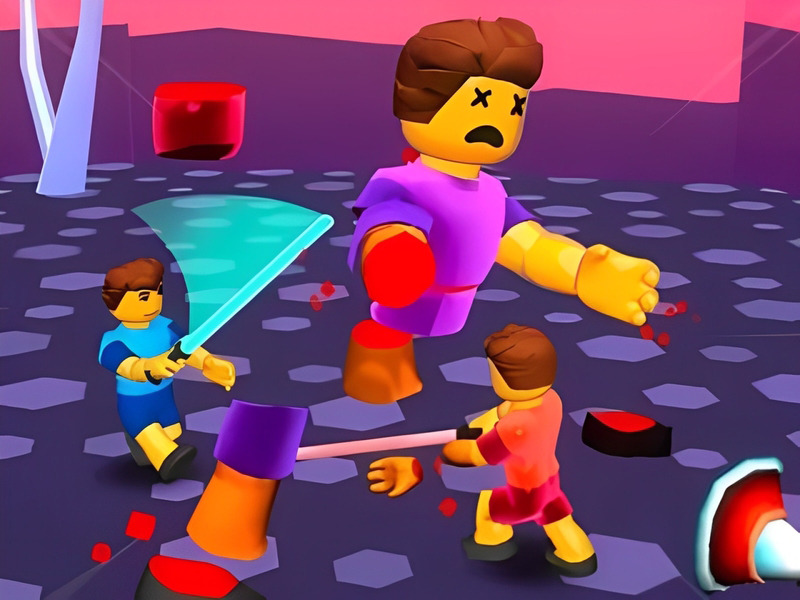 Cluiche Arena Bloic Laoch! Troid claíomh ragdoll ar líne