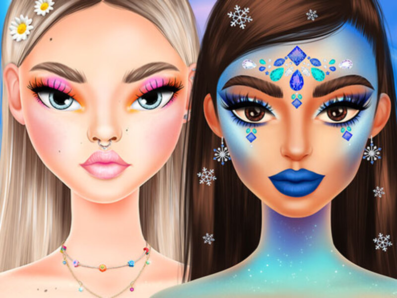 Cluiche Séasúir makeup mega is fearr ar líne