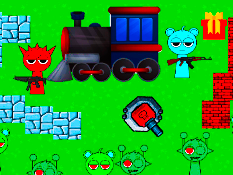 Cluiche Sprunki Rails Dead ar líne