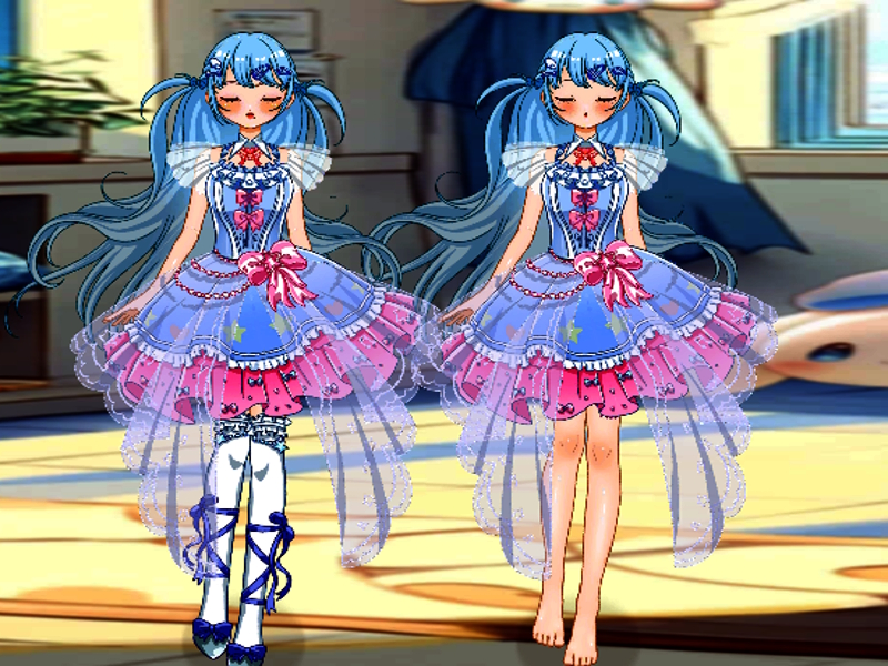 Cluiche Idol beo srutha: doll gléasadh suas ar líne