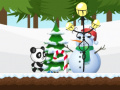 Cluiche Rith Panda Nollag ar líne