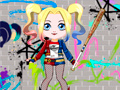 Cluiche Gúna Glórach Harley Quinn ar líne