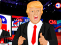 Cluiche Donald Trump i gcoinne Hillary Clinton ar líne