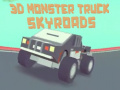 Cluiche 3D Monster Truck Skyroads ar líne