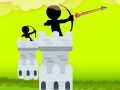 Cluiche Caisleán an Archery Stickman ar líne