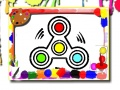 Cluiche Leabhar Dathanna Fidget Spinner ar líne