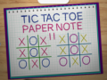 Cluiche Tic Tac Toe Nótaí Paipéir 2 ar líne