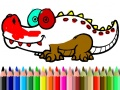 Cluiche Ar ais chuig an Scoil: Péinteáil Alligator ar líne