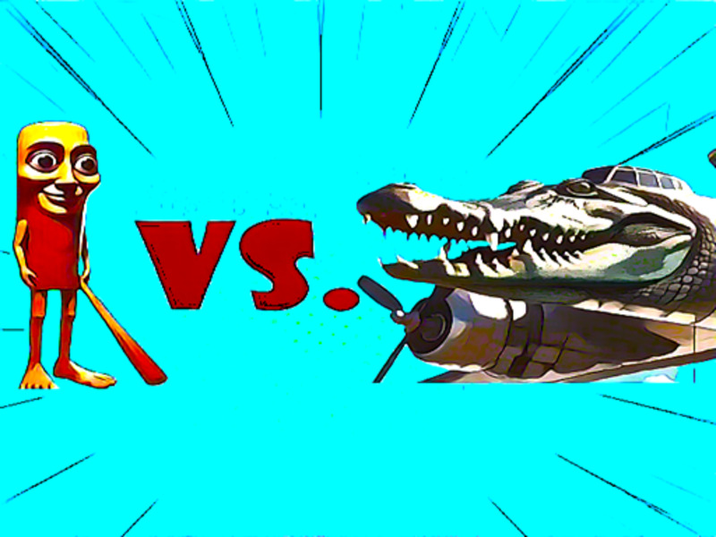 Cluiche Tung Tung Tung Sahur vs Bombardino Crocodilo ar líne
