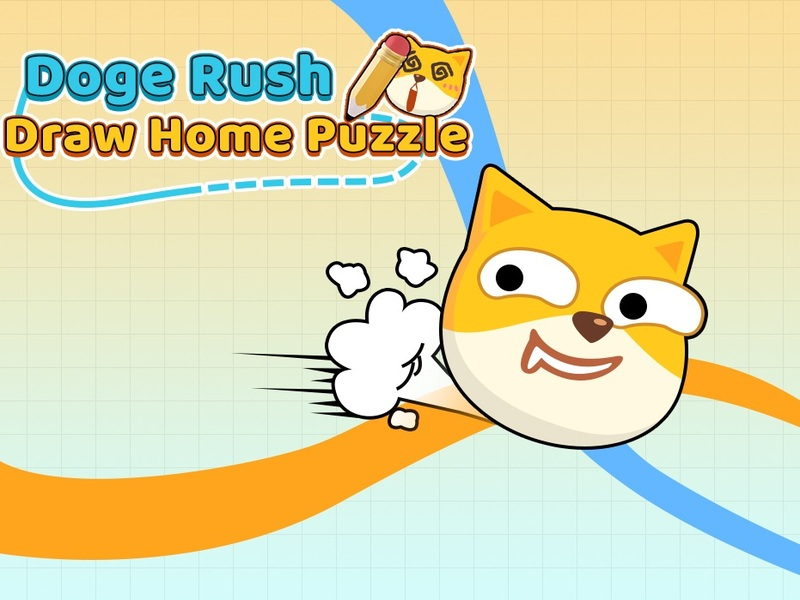 Cluiche Doge Rush Tarraing Home Puzal ar líne