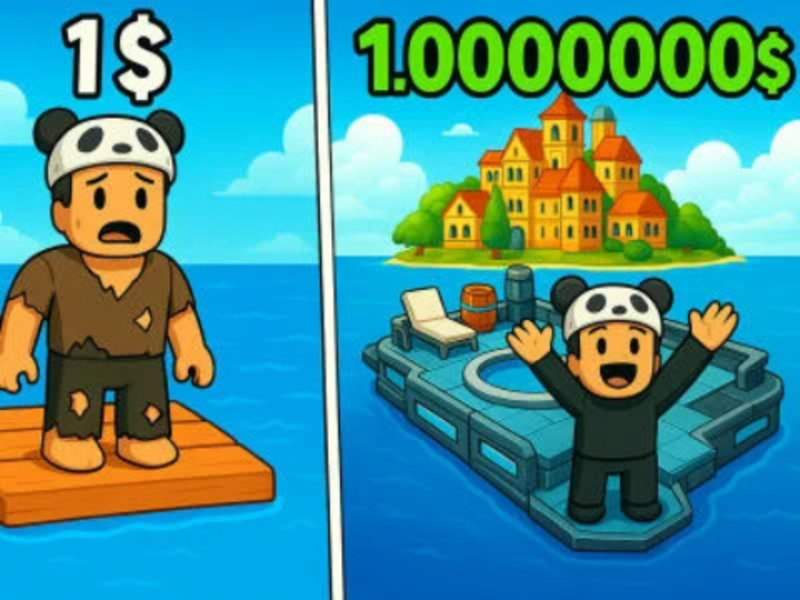 Cluiche Roblox: Tycoon rafta ar líne