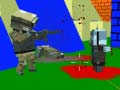 Cluiche Shooting Zombie Blocky Gun Warfare ar líne