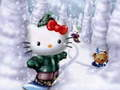 Cluiche Puza Nollag Hello Kitty ar líne