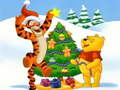 Cluiche Puzzle Nollaig Winnie the Pooh ar líne