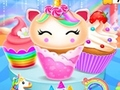 Cluiche Dearadh Cócaireachta Cupcake le Unicorn agus Muirín ar líne