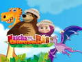 Cluiche Masha agus an Béar: Dinosaurs ar líne