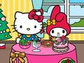 Cluiche Dinnéar Nollag le Hello Kitty agus a Conradh ar líne