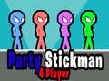 Cluiche Páirtí Stickman 4 Imreoirí ar líne