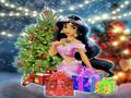 Cluiche Jasmin | Dearadh Geansaí Nollag Aladdin ar líne