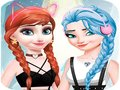Cluiche Éadaí agus Make-Up d'Elsa agus Anna ar líne