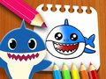 Cluiche Leabhar Dathúcháin Baby Shark ar líne