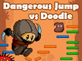 Cluiche Léim Dúshlánach i gcoinne Doodle Jump ar líne